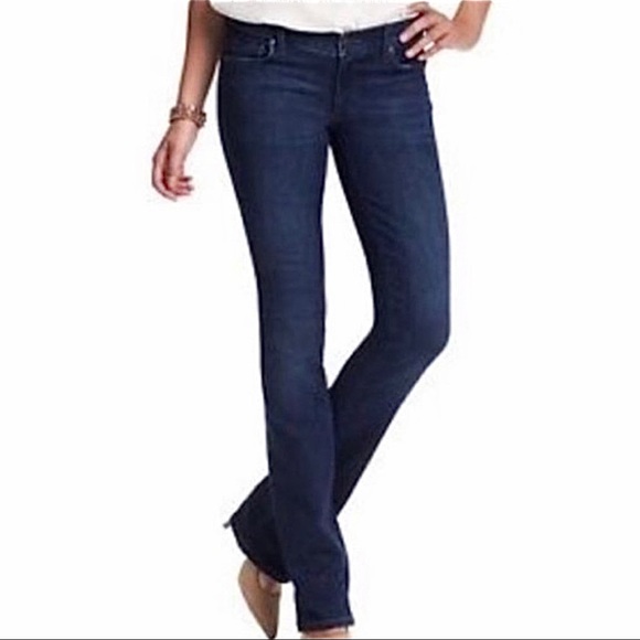 LOFT Denim - Loft Jeans Curvy Boot Cut Size 27 or 4 Ann Taylor Dark Wash Blue
